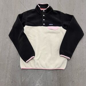 PATAGONIA Long Sleeve Lightweight Synchilla Snap T Fleece Pullover Womens Medium